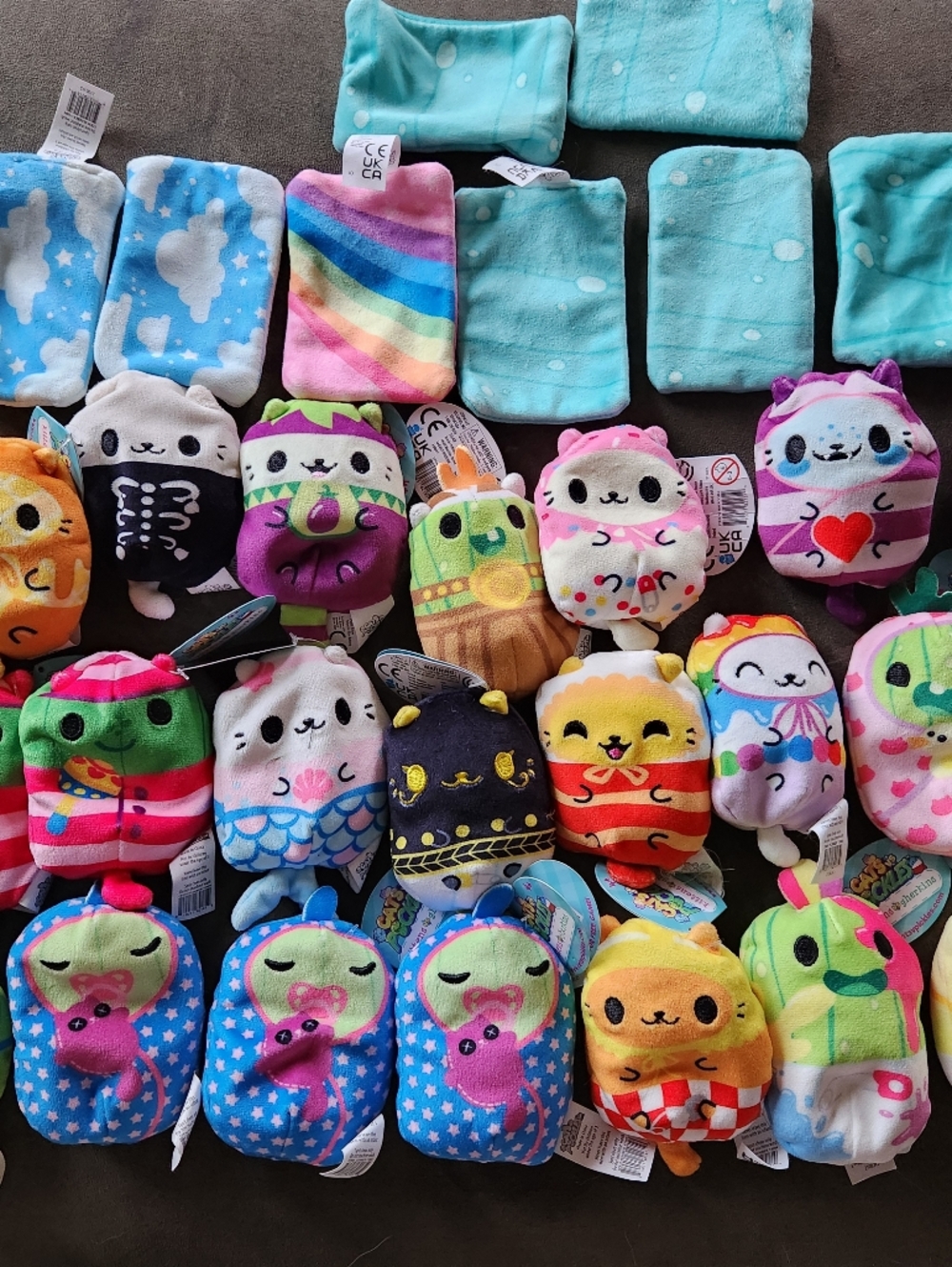 Kittens Vs Gherkins Assorted Colorful Stuffed Animals - Cute Collectible Toys